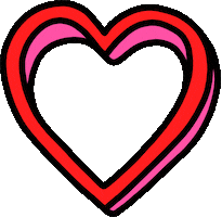 Heart Valentines Sticker by Poppy Deyes