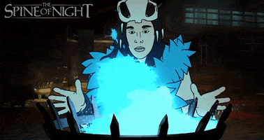 Blue Fire Animation GIF by The Spine of Night