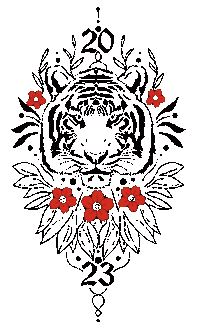 New Year Tattoo Sticker