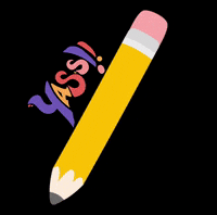 ghaffari_chemical yes pencil pen yass GIF