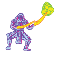 Beer Samurai Sticker by Oliphant Brewing