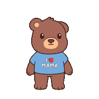 Teddy Bear Love Sticker by BEARISH