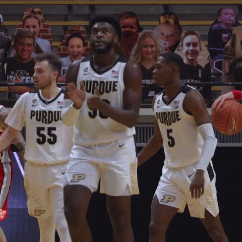 Happy Purdue Basketball GIF by Purdue Sports