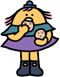 Cookie Eating Sticker by Ruppert Tellac