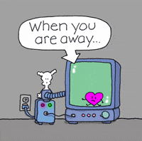 i miss you love GIF by Chippy the Dog