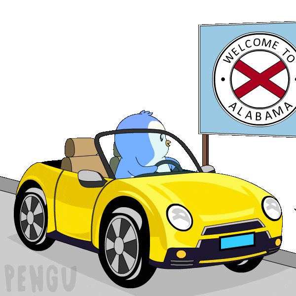 Travel Driving Sticker by Pudgy Penguins