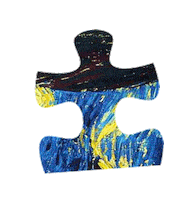 starry night puzzle Sticker by Pablo Rochat