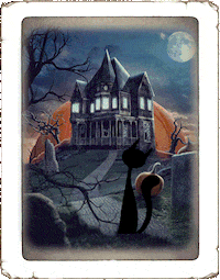 Black Cat Art GIF