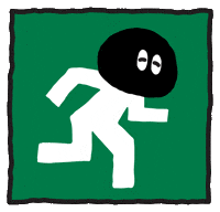 Run Exit GIF by 52works(오이웍스)