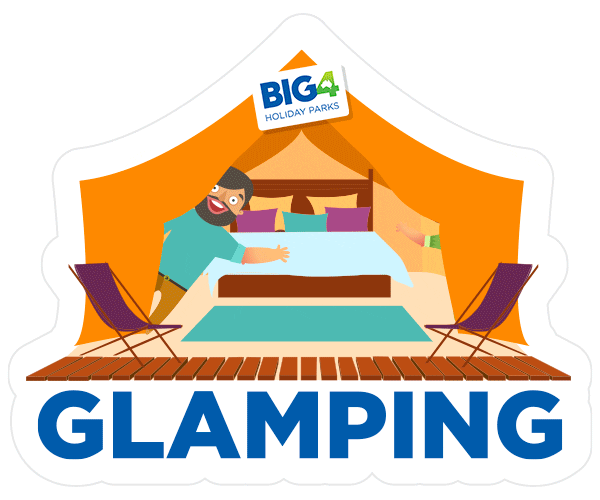 glamping Sticker