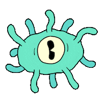 Sick Virus Sticker by Santiagoz96