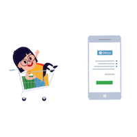 Marketplace Trolley Sticker by SIRCLO