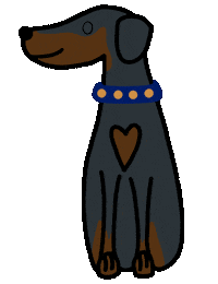 Dog Love Sticker by letteramuta - Deb