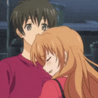 Golden Time Hug GIF