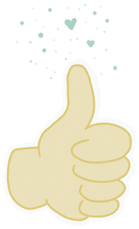 Top Thumbs Up Sticker by zartmintdesign