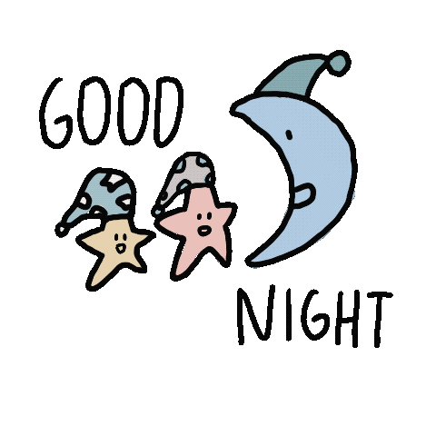 Sleepy Good Night Sticker