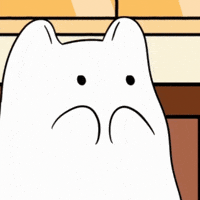 Awkward White Cat GIF by MESA My Emotional Support Animal
