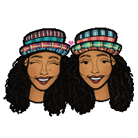Twinning Sister Sister Sticker by JellaCreative