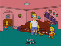 homer simpson poke GIF
