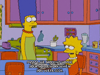 sick marge simpson GIF