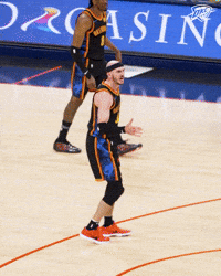 High Five Lets Go GIF by OKC Thunder