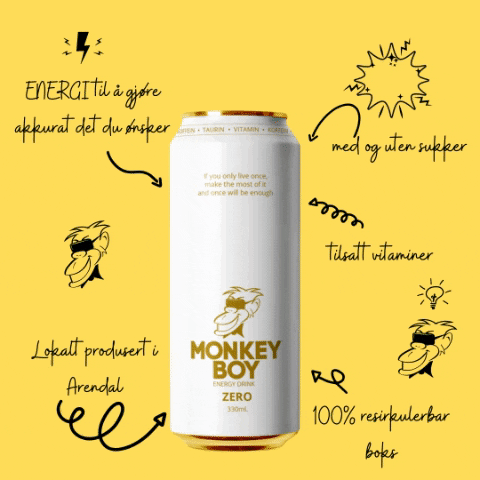 Monkeyboyenergy giphygifmaker summer2020 zerosugar arendal GIF