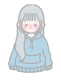 _mizuna_bc_ blue かわいい blush ribbon Sticker