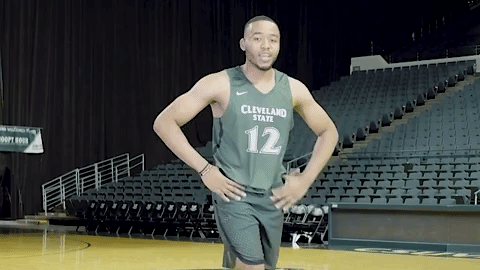 basketball vikings GIF by Cleveland State University