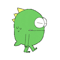 Walk Dinosaur Sticker by Grovertoons