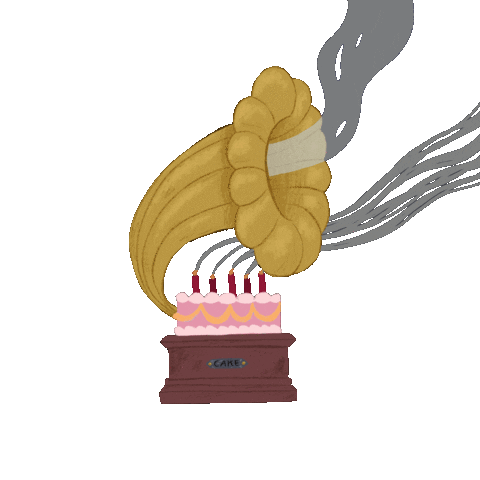 hellagnst giphyupload cake cozy grammophon Sticker