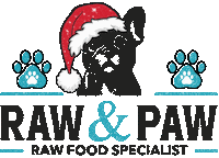 Dog Christmas Sticker by Raw And Paw Co