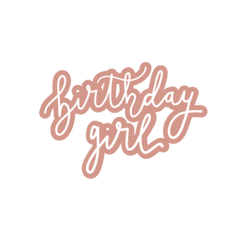 inkscriptstudio birthday happybirthday handwriting birthdaygirl Sticker