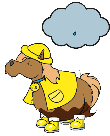 Rain Pony Sticker by Soulhorse.de