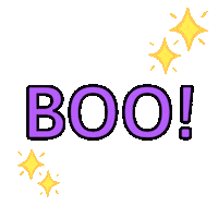 Scared Halloween Sticker by Rhonda