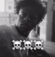 Turn Around Skull GIF