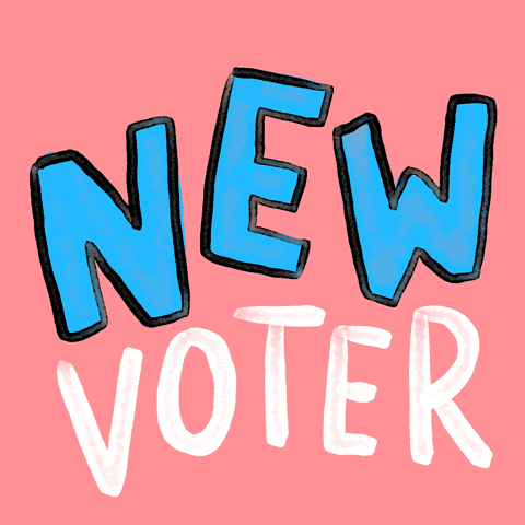 Register To Vote Election Day GIF by INTO ACTION