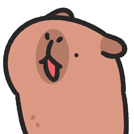 Dust Capybara Sticker by sansanplanet