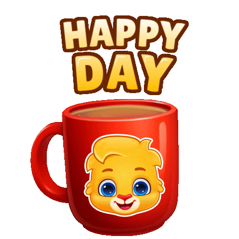 Good Morning Coffee Sticker by Lucas and Friends by RV AppStudios