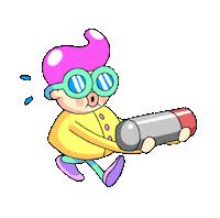 TerryIbele run running vibe anxiety Sticker