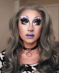 VenusEnvyDrag reaction confused stare drag GIF