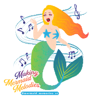 MermaidMemoriesSC santa cruz mermazing mermaidjulessantacruz mermaid jules santa cruz Sticker