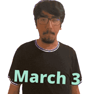 March 3 Sticker