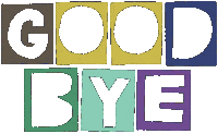 Neon Goodbye Sticker