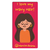 Waves Curly Hair Sticker