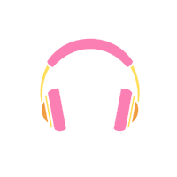 Books Headphones Sticker