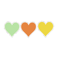 Thebasecoatshop love heart hearts minimal Sticker