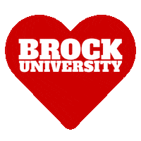 Heart Grad Sticker by Brock University