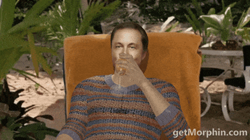 morphin happy drink holiday chill GIF
