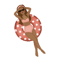 Girl Summer Sticker by Carol Fernandes