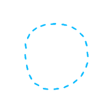 Look Here Circle Sticker